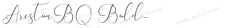 AristonBQ Bold字体转换